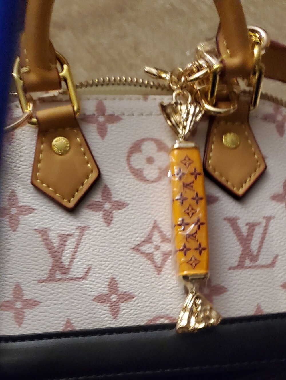Pink & Yellow Candy Bag Charm